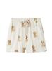 Gelato Pique Toy Poodle Print Shorts PWCP251305OWHTF