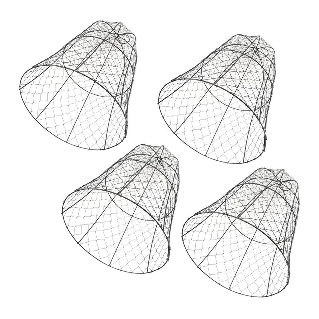 10 Packs Black Garden Chicken Wire Cloche Thickened Construction Plant Protector Cloche Cover