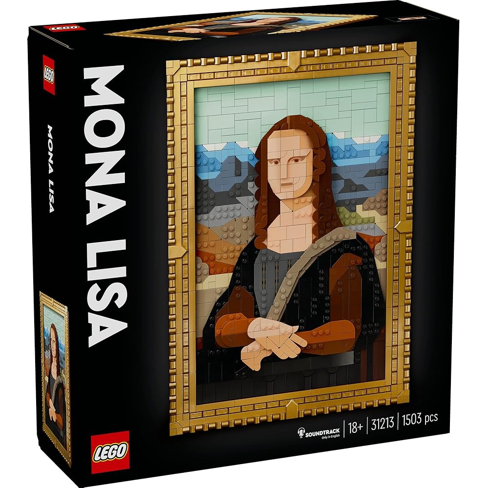 LEGO Art Mona Lisa Building Set 31213 Decorative Wall Art Toy for Home Interior Gift for Men and Women