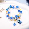 Personalized Fashion Crystal Bracelet Women's Small Fresh Feng Shui Drop Bracelet Temperament Jewelry Double Circle Bracelet