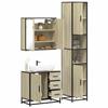 VidaXL Ensemble De Meubles De Salle De Bain 3 Pcs Chêne Sonoma, Armoire De Salle De Bain, Armoire De Rangement De Toilette, 3301076