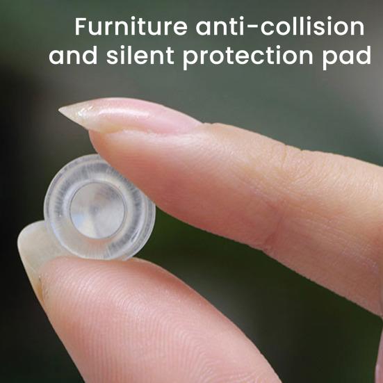 Yousheng Clear Cabinet Bumper Pads Self-Adhesive Silicone Buffer Set Round Cupboard Door Drawer Bumpers for Kitchen Cabinets Cutting Boards Picture