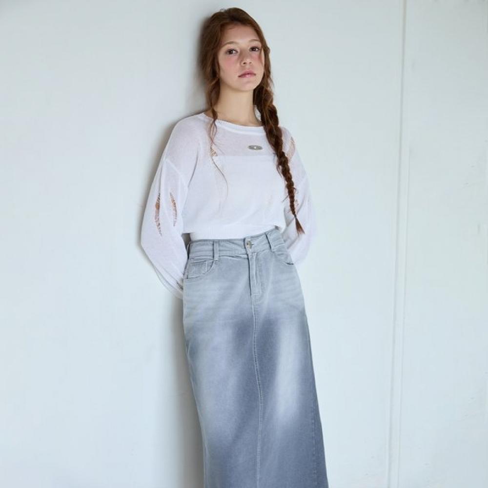 EGOIST GrAdAtion A Line Denim Long Skirt  Es2ods02 