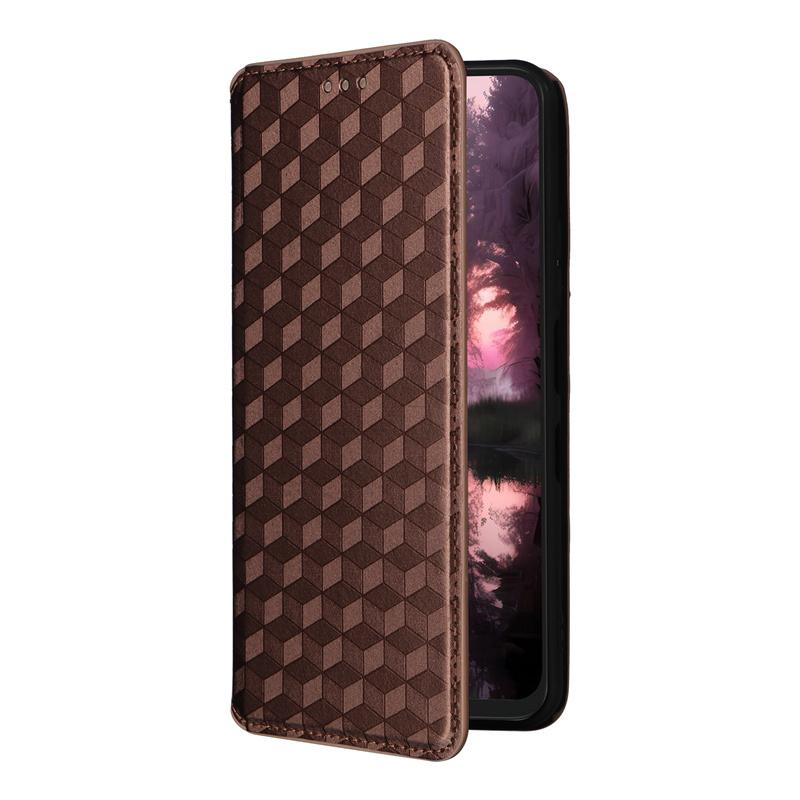 For TCL 60 SE NxtPaper 5G Stereoscopic Lines Flip Leather Wallet Skin PU Purse for TCL 60 SE NxtPaper 3D Magnetic Phone Cover