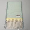 Autumn and winter new high-end scarf men's and women's niche simple shawl thickened warm versatile scarf