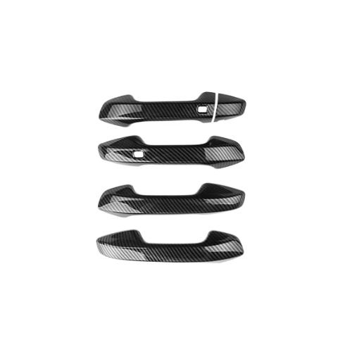 For Kia SELTOS 2026-2026 Carbon Fiber Black External Door Handle Cover Door Bowl Trim External Accessories LHD