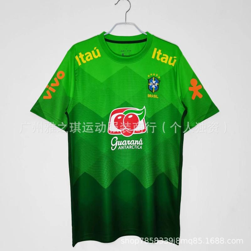 Brazil Retro Football Jerseys Short Sleeve Men Women Sports Training