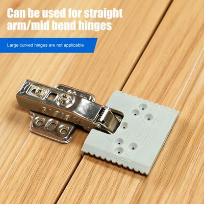1/4Pcs Hinge Jig Door Hinge Installation Tool Speed Up Positioning Quick Fixing Locator Positioner Cabinets Accurate Alignment