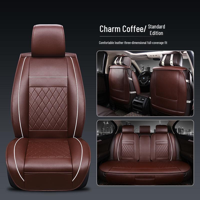Diamond-Shaped Split Full-Surround Car Seat Cushion for All Seasons