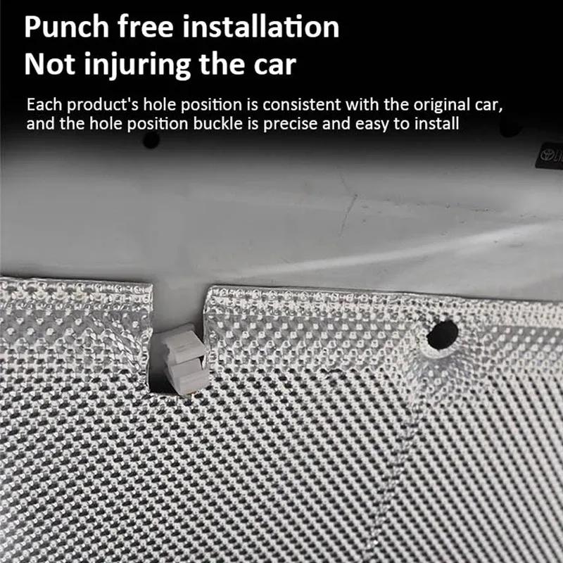 For Toyota Corolla E210     Sedan Front Engine Hood Sound Heat Insulation Pad Soundproof Fireproof Accessories