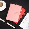 A5 Sheepskin U-Clip High-End Business Notebook with Customizable Logo and Retro PU Style.