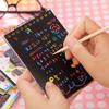 DIY Sketchbook Scratch Stickers Notepad Figure Painters Children Gift Toys Creative Imagination Office