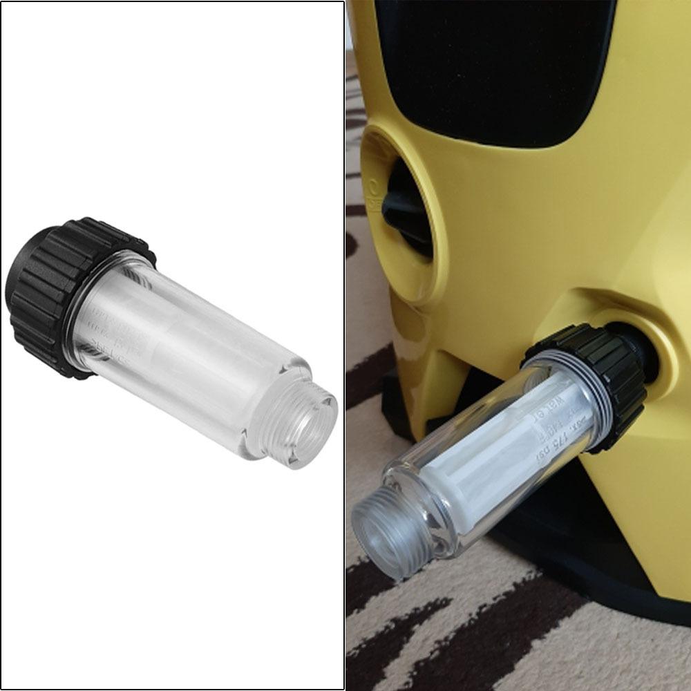 5 Stück Waschmaschinen-Wasserfilter-Netz Geeignet für Kärcher K2-K7 Serie Hochdruckfilter 7,8x3,5x2,5cm Kunststoff Transparent