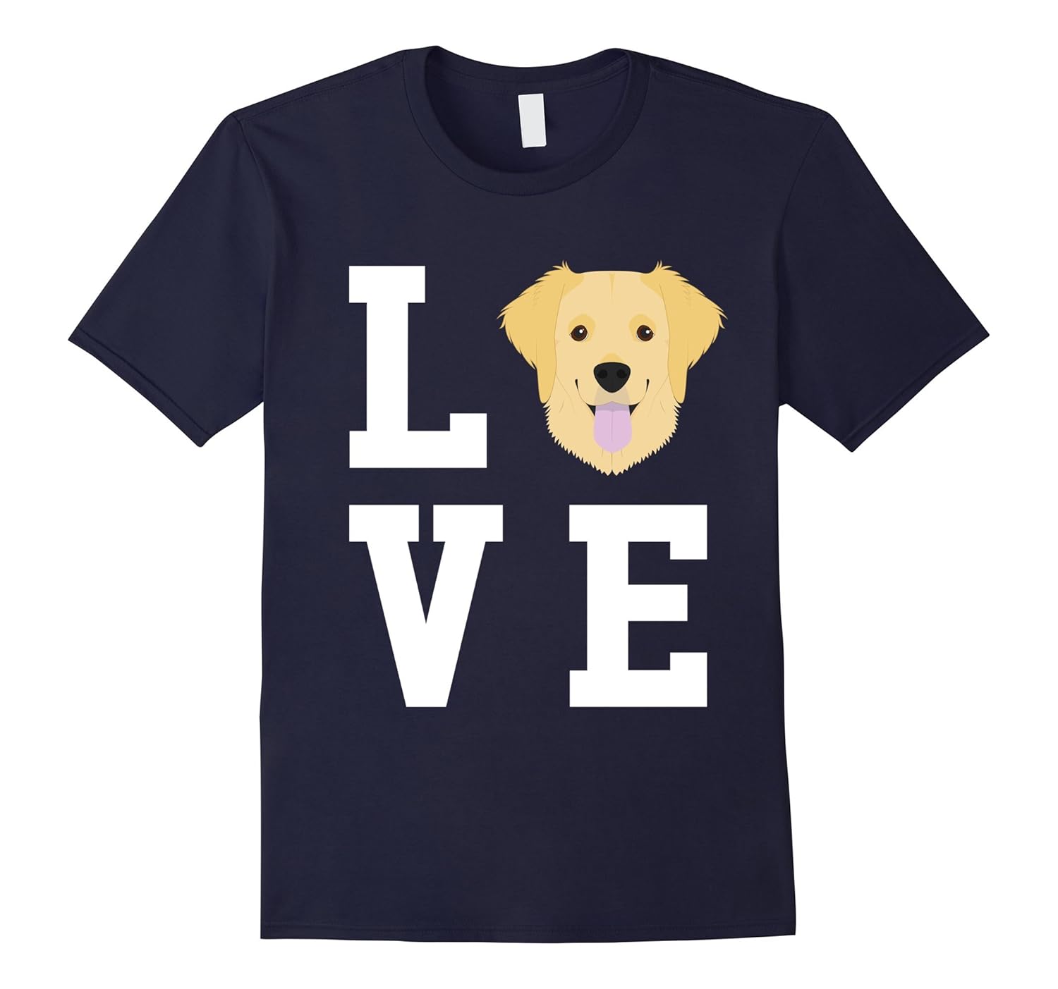 I Love My Dog Golden Retriever Animal Lover T-Shirt Short Sleeve Casual 100% Cotton T Shirts S