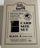 Set 2 TRAVELERS Notebook Limited Card Size 20th Anniversary Black Brown