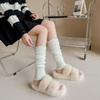 Women's Grey Knitted Socks: Stylish, All-Season Warmth for Any Leg Size