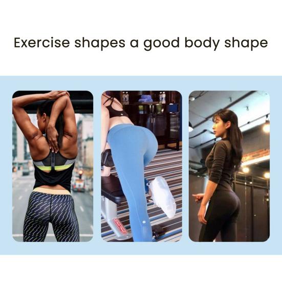 Fitness Resistance Band with Anti-slip Handle Portable Men Women Arm Shoulder Stretch Strength Training Leg Toning Exercise