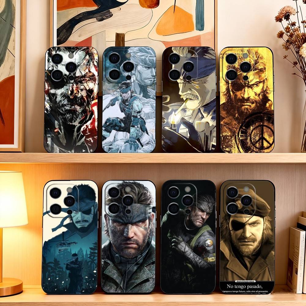 G-Game Metal Gear Solid Phone Case For iPhone 17, 16,15,14,13,12,11 Plus,Pro Max, Others Soft Black Cover