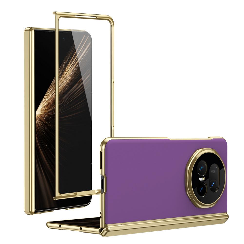 AG Frosted Backplate Vacuum Plated Bezel Spring Hinge Glass Protector Case For Honor Magic V5 MAGIC V3 Camera Protection Cover