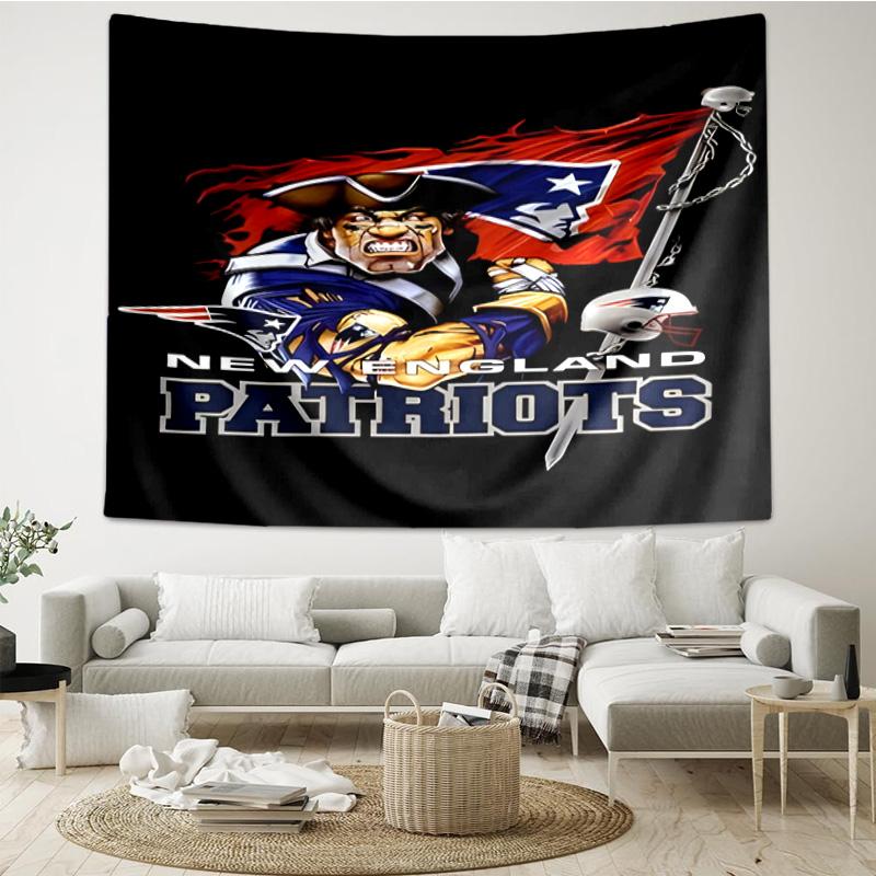 New England Patriots Gear Tapestry Hanging for Bedroom,Livingroom, Playroom,Decor Art Room Wall Tapestry Holiday and Birthday Gifts