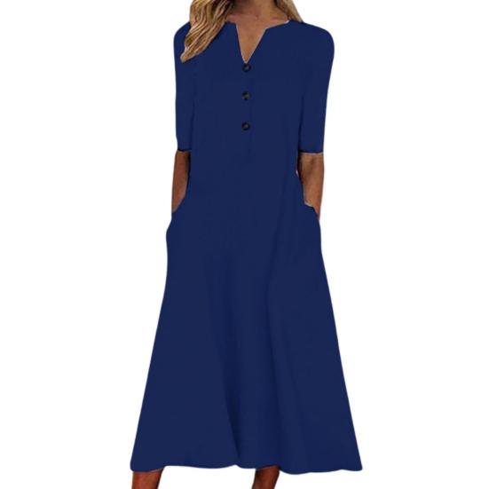 Popular Casual Dress V Neck Anti-pilling Dressing Up
