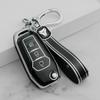 3 Bottons Silver Tpu Auto Key Fob Cover Case Fit For Ford Fusion Fiesta Mondeo Ecosport Kuga Escort Everest Ranger F-150 F150 Auto Accessories
