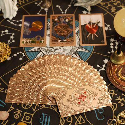 Carte dei Tarocchi Witekin con Foglia d'Oro: Set Completo per Principianti con Analisi