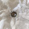 Серебряное кольцо с натуральным раухтопазом (дымчатым кварцем) 3.425ct, вес изделия 2,38 гр (2207276)