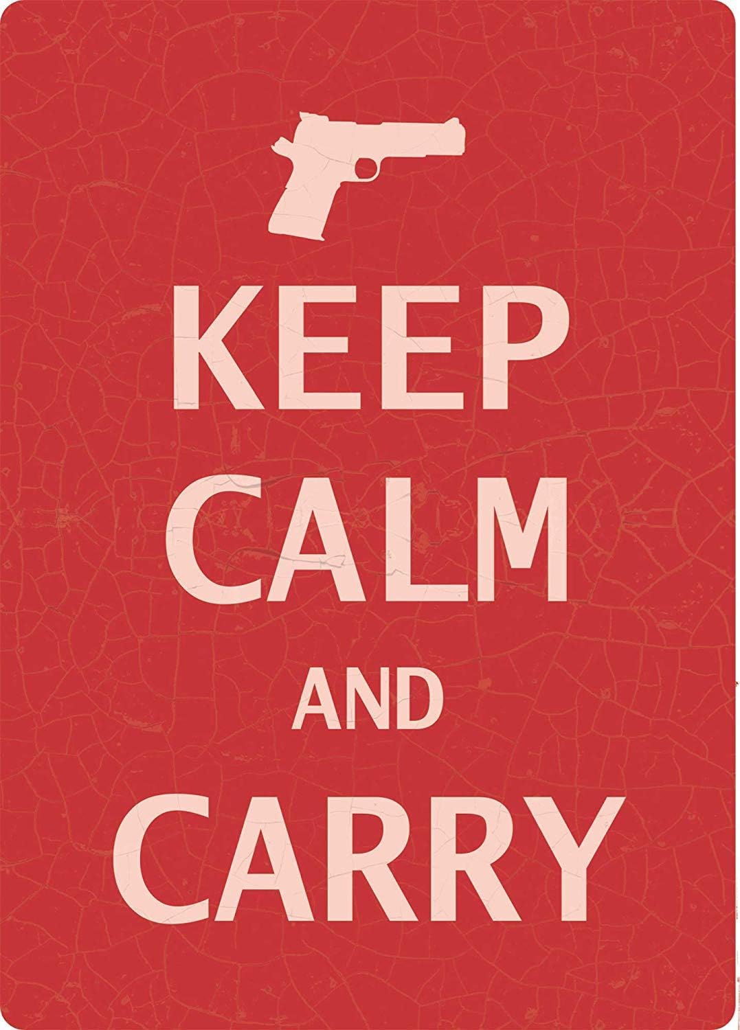 Retro Tin Signs Vintage Decor Plaque Funny Decorative PosterRivers Products Keep Calm and Carry Tin Sign 20x30cm(7.8x11.8inch)