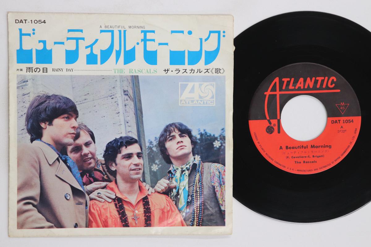 

7inch Record RASCALS A Beautiful Morning Rainy Day DAT1054 ATLANTIC 1968 Japan Rock Used