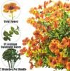 Outdoor Artificial Flowers Fake Plants Artificial Outdoor Greening Morning -UV Plastic Shrubs Decoration