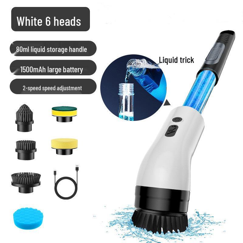 Dual-Use Powerful Handheld Electric Cleaning Brush for Bathroom, Glass, Kitchen, and Toilet