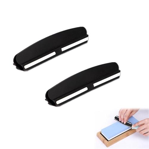 BOOHUQICH Knife Sharpener, Fixed Angle, Whetstone Angle Guide, Sharpening Aid, Beginner's Kitchen Utensils and Supplies (Set of 2)