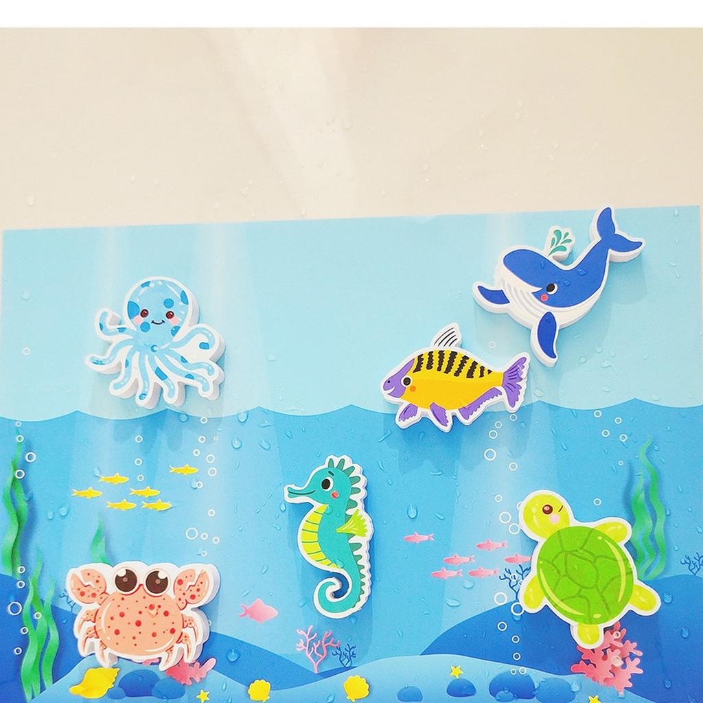 Baby Bath Toys Funny Animal Floating Toy Dinosaur Cognitive Toy EVA Bathing Toys for Kids Children Bathroom Play Game