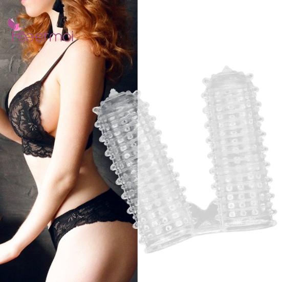 

Палец Рукав Протектор Удобный Эластичный Клей Способствует Кульминации Влагалище Кончик пальца Мягкий