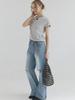 SORRY, TOO MUCH LOVE Paris Morning Stripe Top_Gray