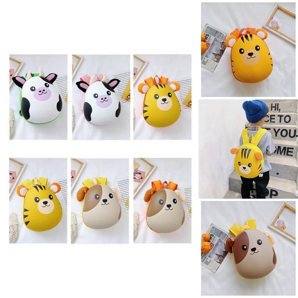 Dog Animal Print Polyester Backpack For Kindergarten Boys And Girls Special Characters Included