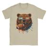 Game Day Bear Men T Shirt  Vintage Tee Shirt Short Sleeve Round Neck TShirt 100 Cotton Gift Idea Tops