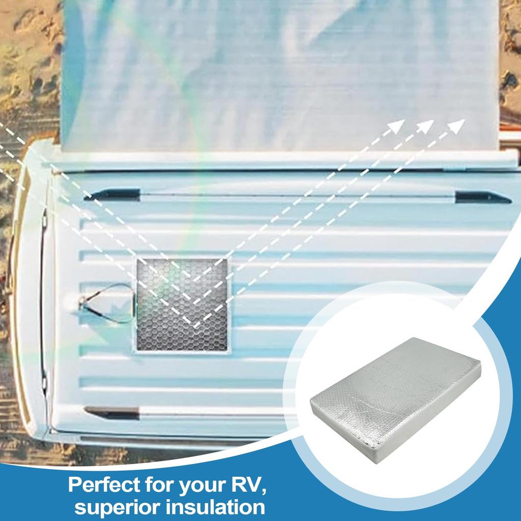 RV Vent Insulator Reflective Waterproof RV Roof Vent Cover Automotive Supplies for Hot Day Winter Camping Road Trip