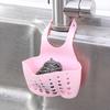 Plastic Sink Storage Hanging Basket for Kitchen Sponge Holder Dishcloth Organizer with Drain Holes and Hooks for Easy Hanging and Space Saving