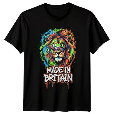 Made In Britain Lion United Kingdom Countries Mens Womens Graphic Tee