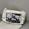 Women's Japanese Style Transparent Shoulder Crossbody Bag Badge DIY Decorative Crossbody Bag Anime Expo Class Tote Itabag Large Capacity Pain Bag