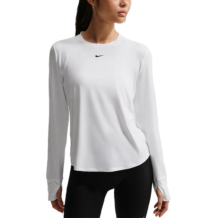 Nike Dri-FIT One Classic Women s Long-Sleeve Top  White  FN2802-102 M