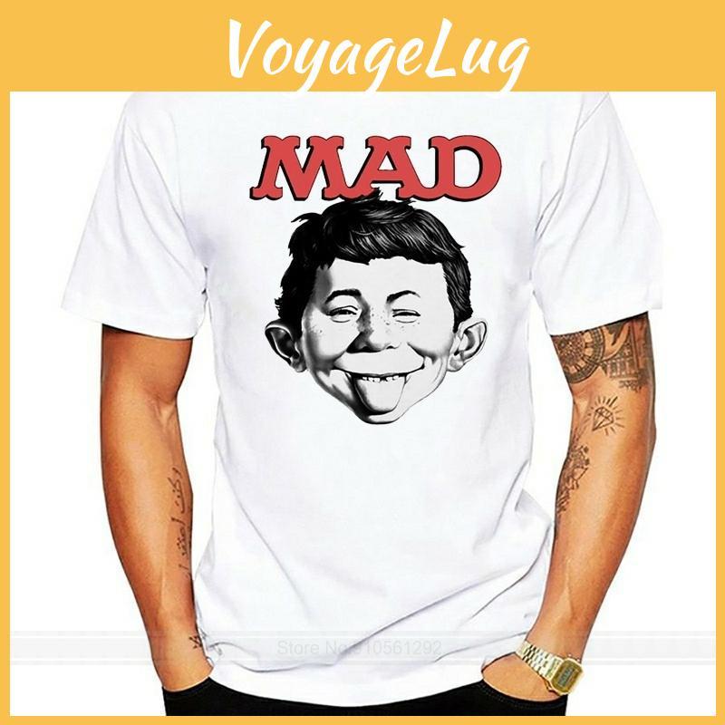 E Neumann Alfred New Mad Mens White Shirt Sizes S M L Xl 2xl Tee Shirt Brand Clothing Tops