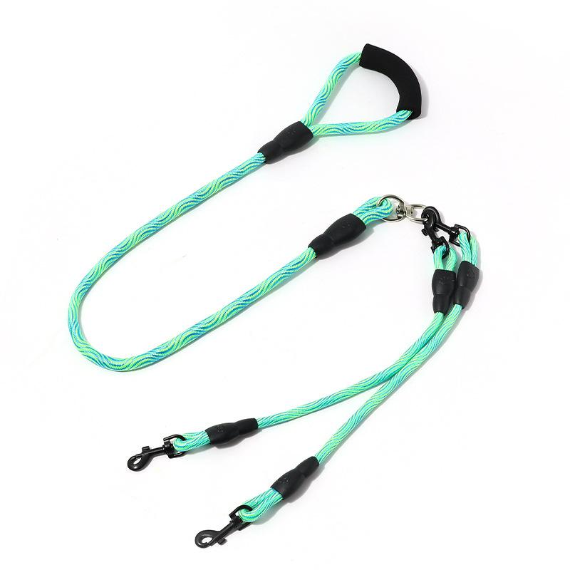 Dog Leash Walking Leash Medium Double Dog Chain Double Head Leash One To Two Leash Pet Supplies