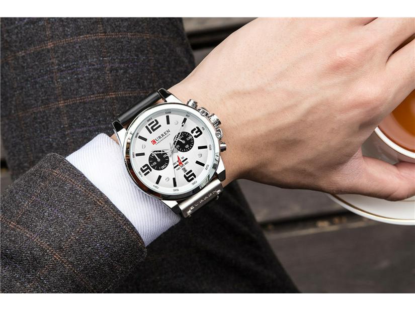 CURREN 8314 Pánské multifunkční sportovní chronografové vodotěsné křemenné hodinky