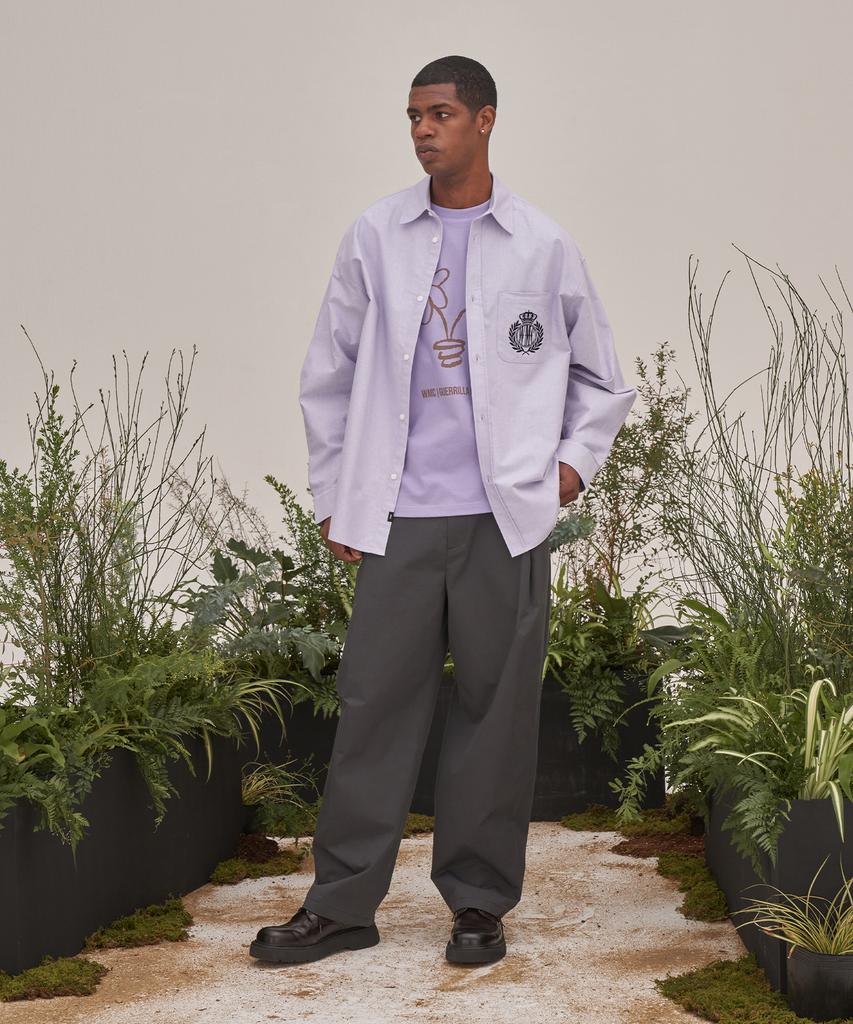 WMC Deep Pleated Chino Pants_Charcoal Grey