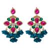 Kaimei Fashion Jewelry Boho Earrings Big Earrings for Women Rhinestones Pendant Crystal Statement Drop Earrings Fashion Jewelry