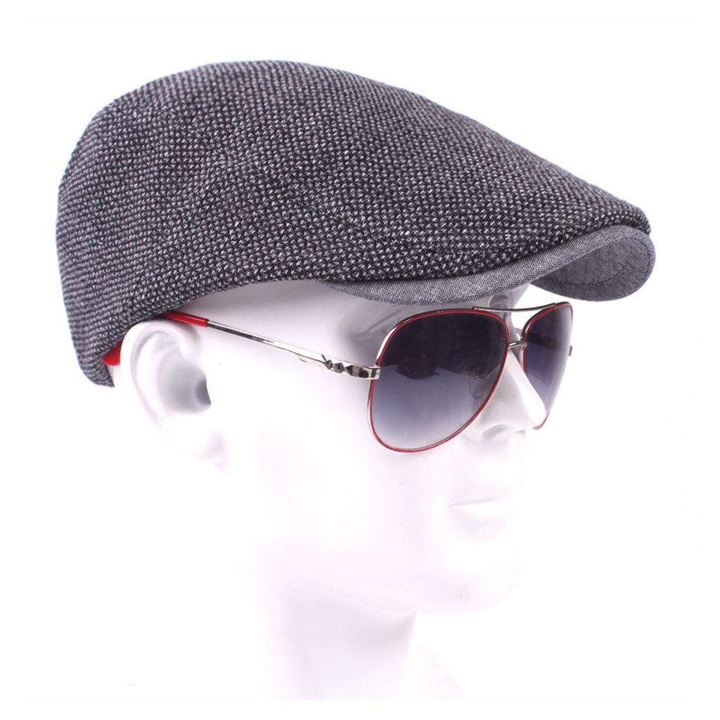Peaked Duckbill Cap Navy Adjustable Classic Fashionable Casual Travel Outdoor Vintage Retro Style All-Match Cap Gift