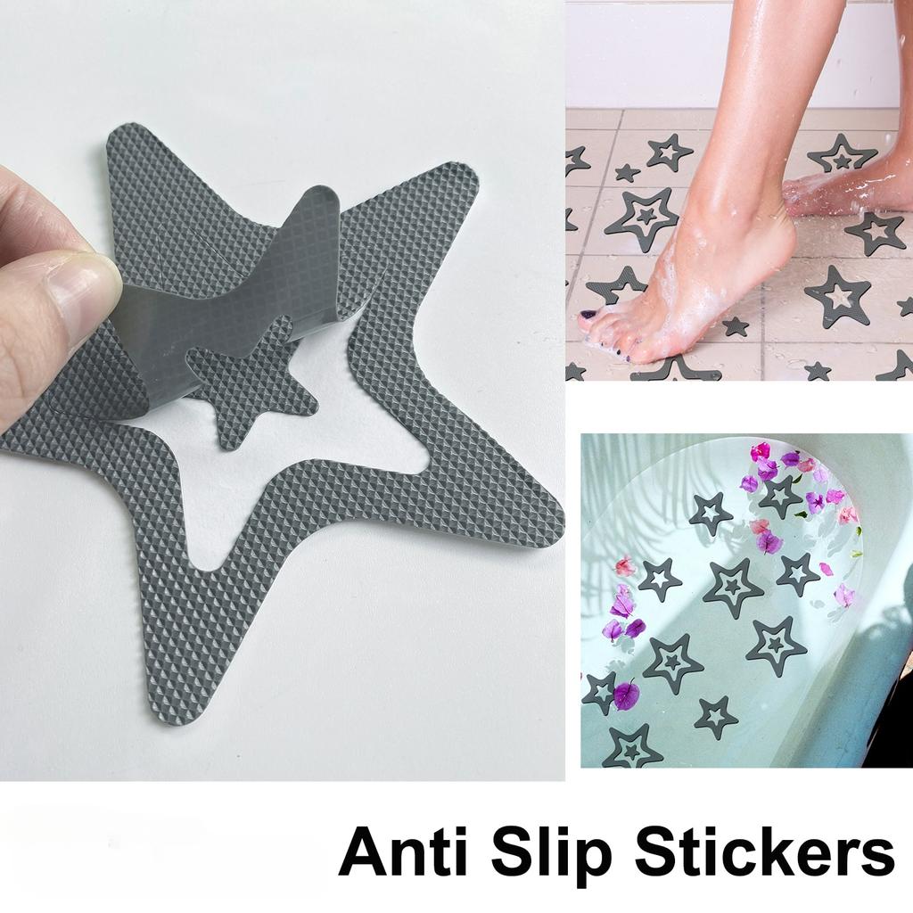 24 Strisce Antiscivolo Per Vasca E Doccia - Adesivi Sicurezza Con Spatola, Anti-Caduta